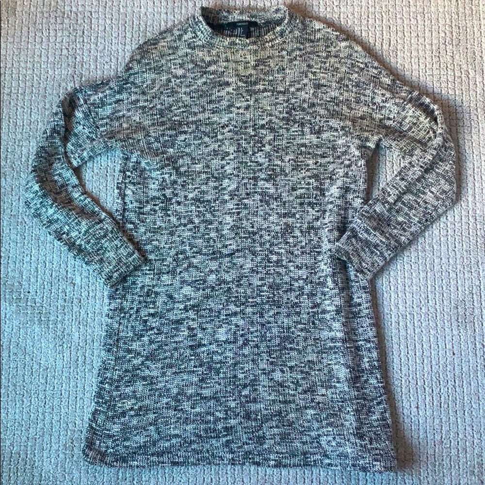 Mock neck sweater dress